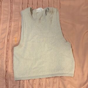 Double Zero Cream Sleeveless Top